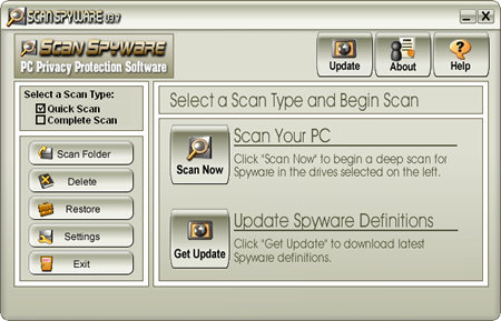 ScanSpyware Screenshot